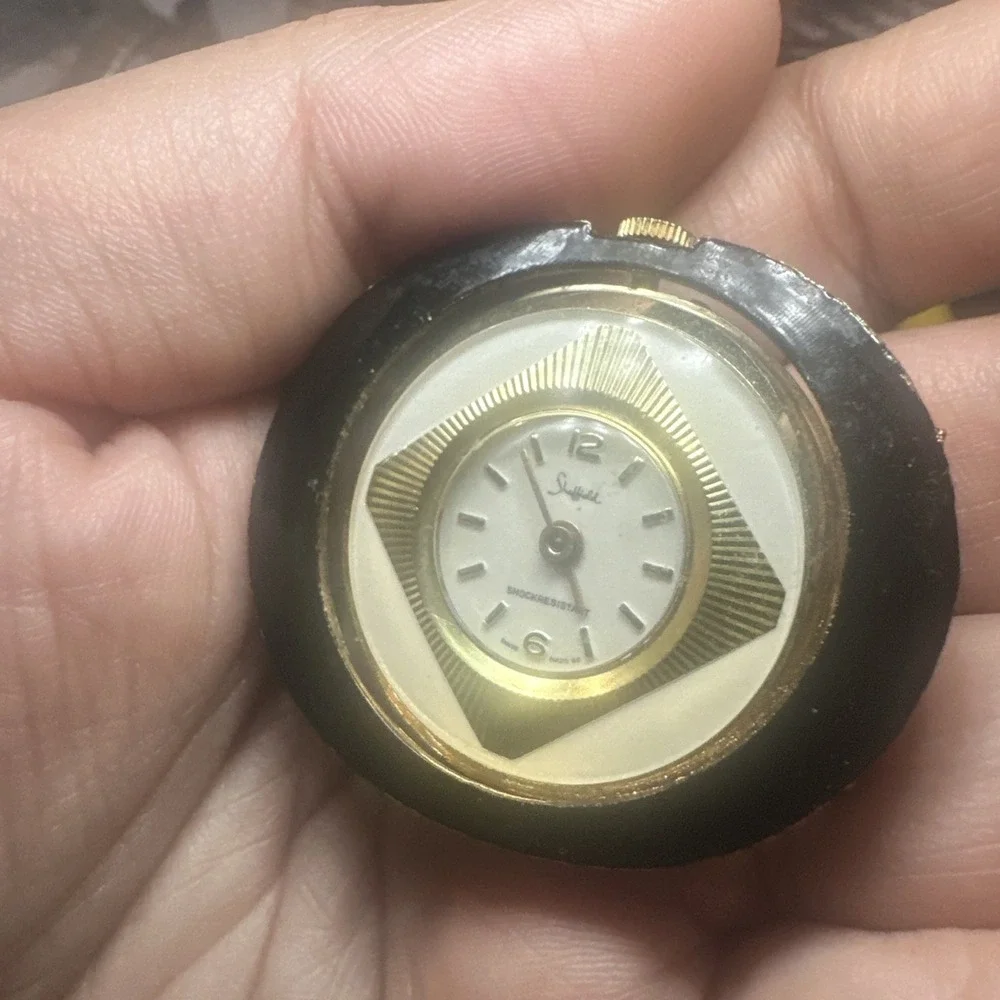 Works VTG Sheffield Shockprotected Swiss Made Manual Wind Pocket Watch - Runs